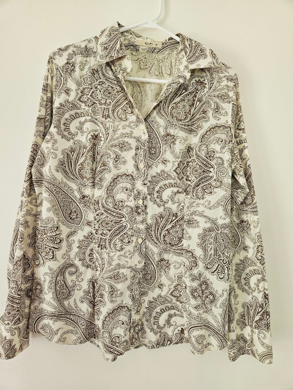 Etro Long Sleeve Paisley Blouse Women's Size 48